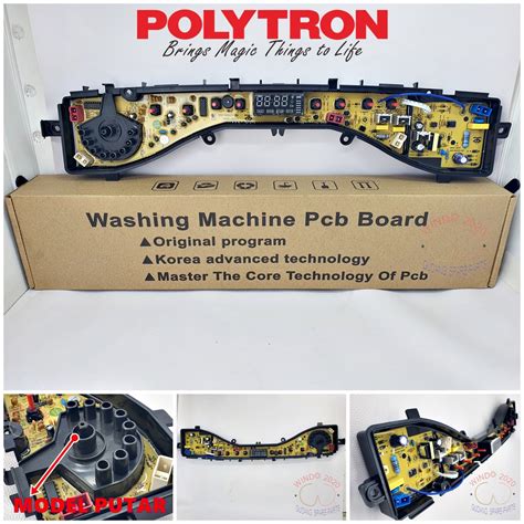 Jual Modul Pcb Mesin Cuci Polytron Hgbt A Tombol Putar Politron