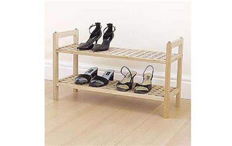 Homebase Home Of Style Walnut Stackable Shoe Shelf Shoe Shelf Home