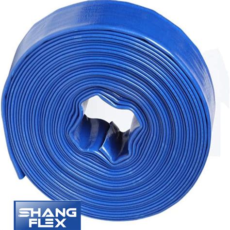 Flexible High Quality Blue PVC Layflat Discharge Water Hose China PVC