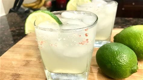 Margarita Cocktail Recipe Homemade Fresh Lime Margarita On The Rocks Youtube