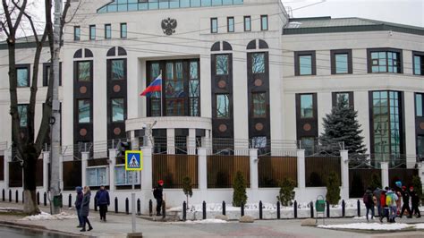 Driver Crashes Into Russian Embassy Gates In Moldova