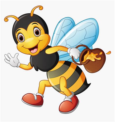 Honey Bee Clipart Image Cartoon Honey Bee Flying Around Honey 2 Bee Images