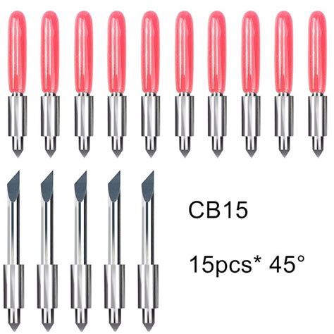 15pcs 45 Degree Graphtec CB15 Plotter Blade Vinyl Cutter Knife For