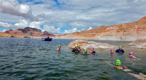 Swimming Lake Powell Canyons • Strel Swimming Adventure Holidays