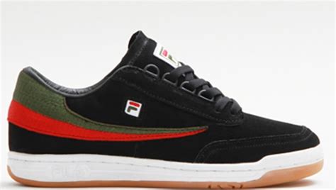 Fila Original Tennis Black/Green-Fila Red | Fila | Sole Collector