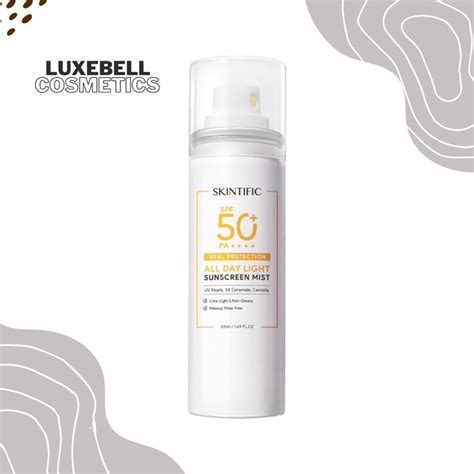 Jual Skintific All Day Light Sunscreen Mist Spf 50pa Ready Shopee Indonesia