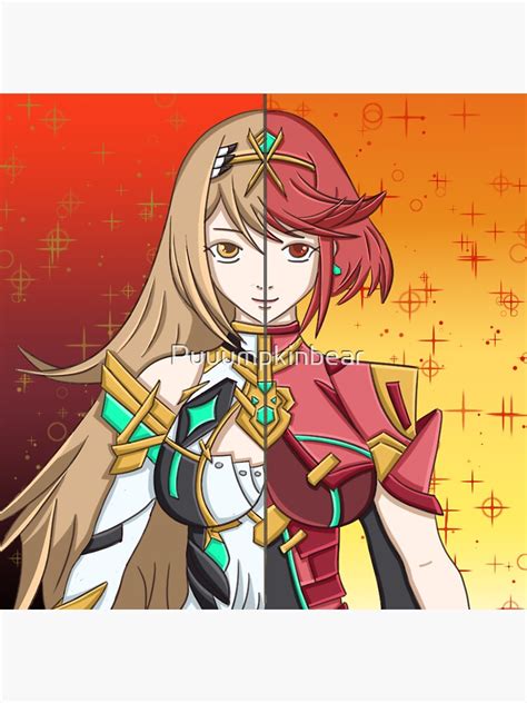 "Mythra/Pyra - Xenoblade Chronicles 2 - Fanart" Sticker for Sale by ...