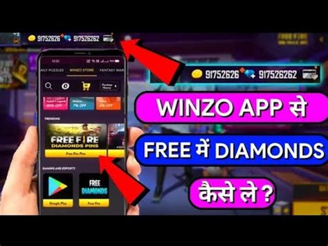 How To Top Up Diamond In Free Fire With Winzo Gold App Winzo Gold Se