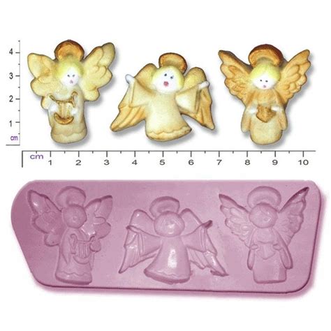 Christmas Angels Silicone Mould By Cake Craft Company