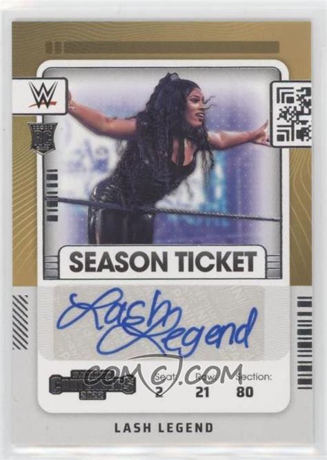 2022 Panini Chronicles Wwe Contenders Rookie Ticket Rs Llg Lash Legend