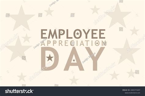 Employee Appreciation Day Template Background Banner Stock Vector ...