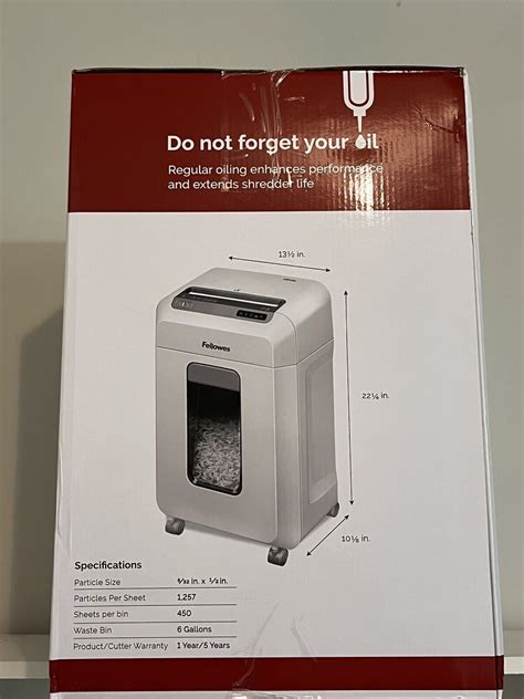 Fellowes Ms Microshred Sheet Micro Cut Paper Shredder Brand New