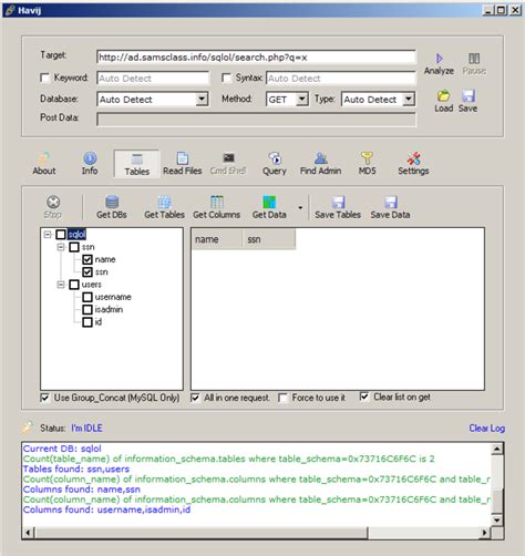 H 16 SQL Injection With Havij And Input Filtering 15 Pts