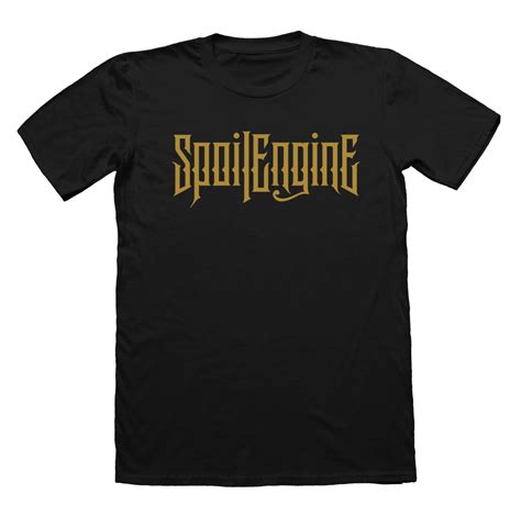 "Gold Logo" Black Shirt | Spoil Engine