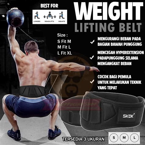 Jual Sabuk Gym Fitness Waist Support Belt Belt PowerBelt Gym