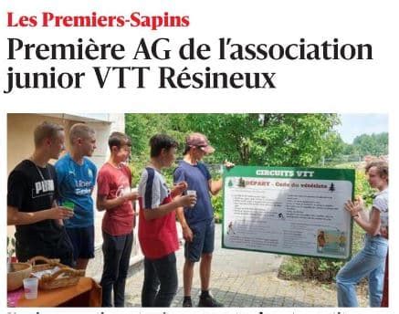 Article Est Républicain 19 06 2023 Les Premiers Sapins