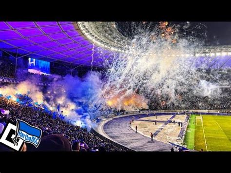 Hertha Bsc Fans Pyro Hertha Bsc Vs Hamburger Sv Dfb Pokal