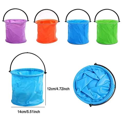 Portable Buckets Summer Fun Sand Playing Folding Beach Toy For Kids