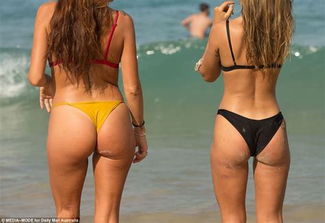 The G String Bikini Trend Hits Sydney Beaches Daily Mail Online