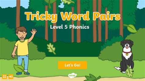 Level 5 Phonics Tricky Word Pairs Game Twinkl