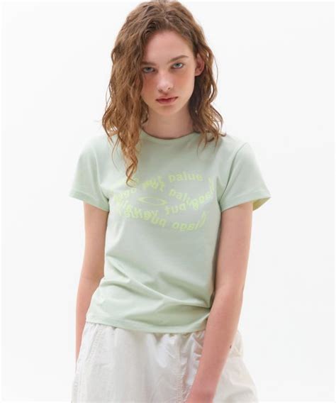 Musinsa Noiago Noi Ellipse Logo T Shirt Green