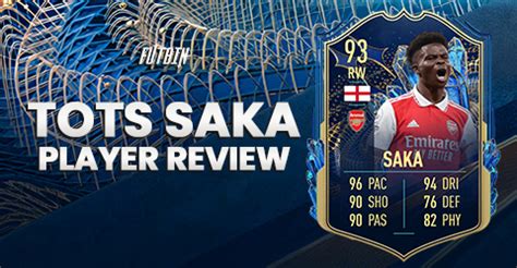 FIFA 23 Team Of The Season Saka Player Review FUTBIN