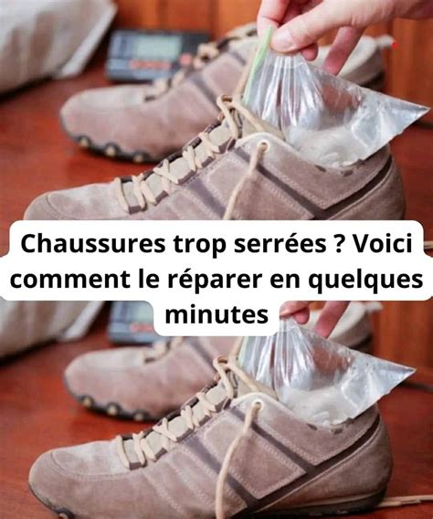 Chaussures trop serrées Voici comment le réparer en quelques minutes