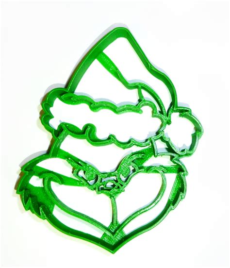 Grinch Head Dr Seuss Book Cartoon Character Christmas Cookie Cutter Usa