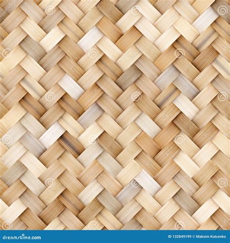 Wicker Rattan Seamless Texture For Cg Stock Image Image Of Wood