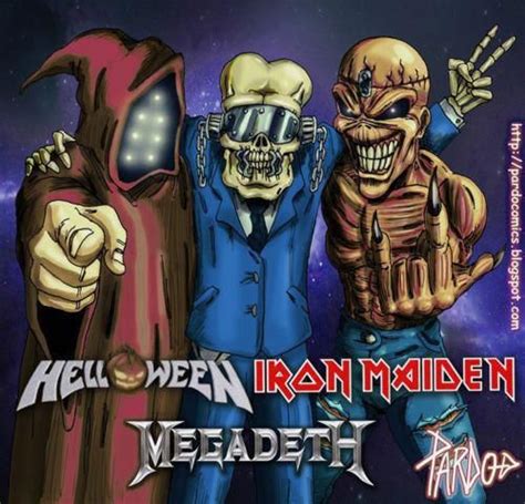 Heavy Metal Mascots From Left To Right Jack O Lantern From Helloween