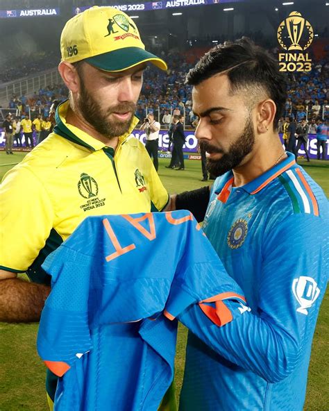 Virat Kohli Gifts Maxwell His Jersey After Australia S World Cup Final