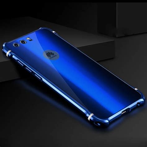 For Huawei P Plus Case Luxury Aluminum Alloy Metal Frame Acrylic