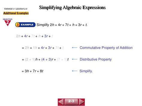 Ppt Simplifying Algebraic Expressions Powerpoint Presentation Free Download Id760360