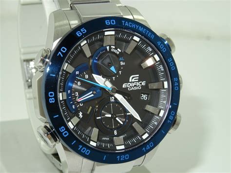 Casio Edifice Mens Bluetooth Solar Watch EQB 800DB 1AER WatchCharts