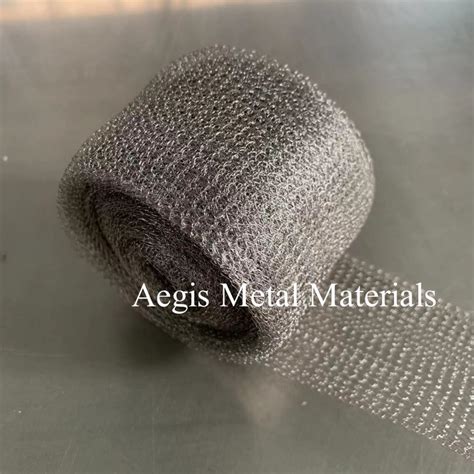 N6 N4 N2 Pure Nickel Metal Knitted Wire Mesh For Emi Shielding China Knitted Nickel Mesh And