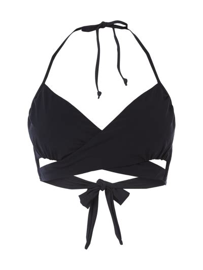 Marc O Polo Bikini Oberteil Mit Neckholder Zum Binden Dunkelblau