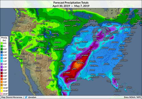 United States Annual Rainfall Map