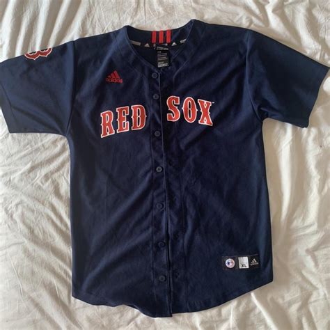 Official Adidas Red Sox Jersey Baseball Shirt Size Depop