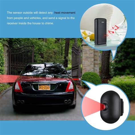 KERUI DW9 Driveway Alarm Wireless Weatherproof Outdoor PIR Motion