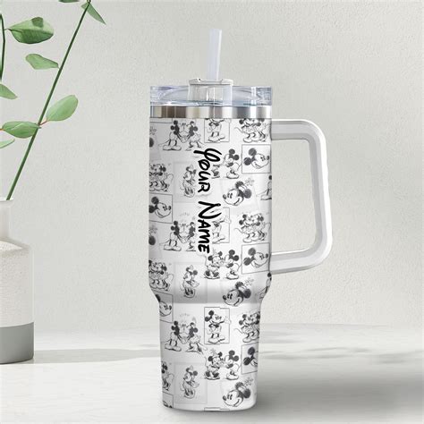 Mickey And Minnie Mouse Disney Cartoon Custom Stanley Quencher Oz