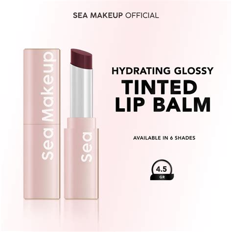 Jual Sea Makeup Hydrating Glossy Gleam Luster Tinted Lip Balm Avery