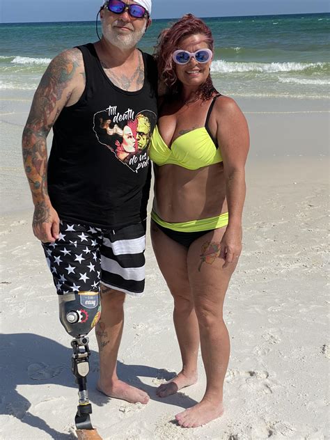 Badass amputee husband RAK and sexy wife want you to watch. Sub for