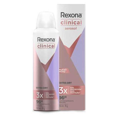 Desodorante Aerosol Rexona Clinical Extra Dry G Drogaria