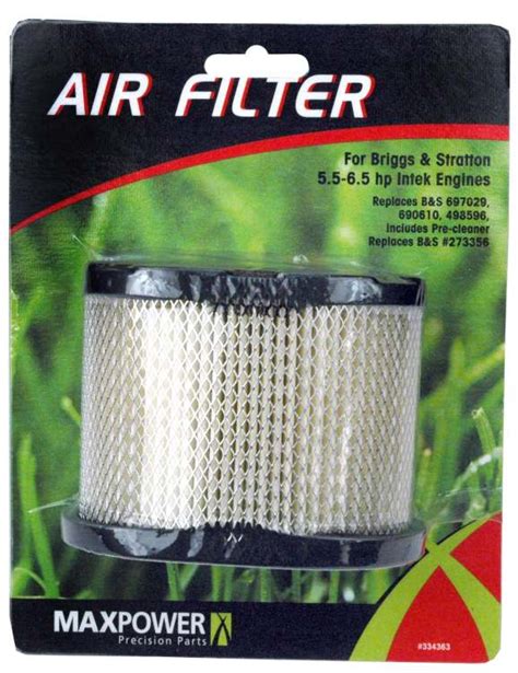 Max Power Precision Parts 334363 Air Filter For Briggs And Stratton At