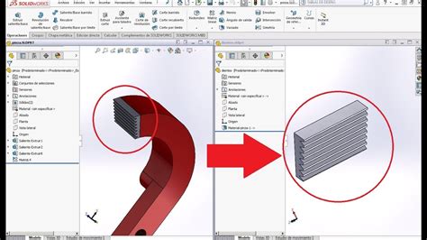 Separa Un Solido De Pieza D En Solidworks Youtube