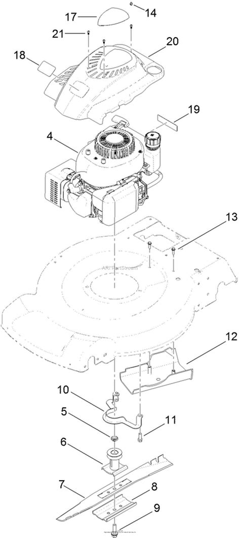 Toro 20372 22in Recycler Lawn Mower 2013 Sn 313000001 313999999 Parts Diagram For Engine And