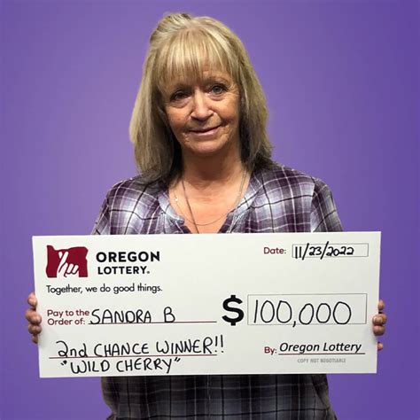 Sandra B Portland Second Chance Winner Oregon Lottery