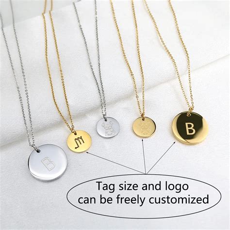 Customized Stainless Steel Jewelry Personalized Gold Birth Floral