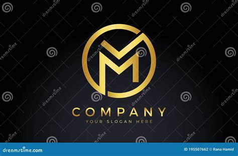 Initial Letter M Logo With Creative Modern Business Typography Vector