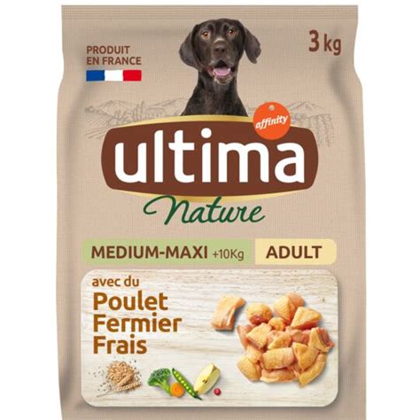 Croquettes Pour Chiens Medium Maxi Au Poulet ULTIMANATURE Le Sac De